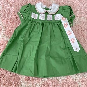 Lullaby Set pumpkin tab dress